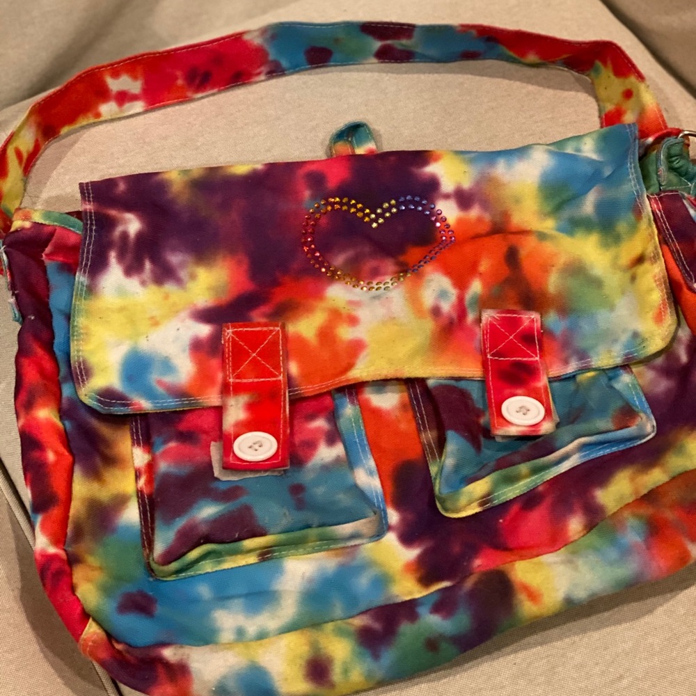 undeebandz Tye Dye Messenger Bag ☮️ 💜